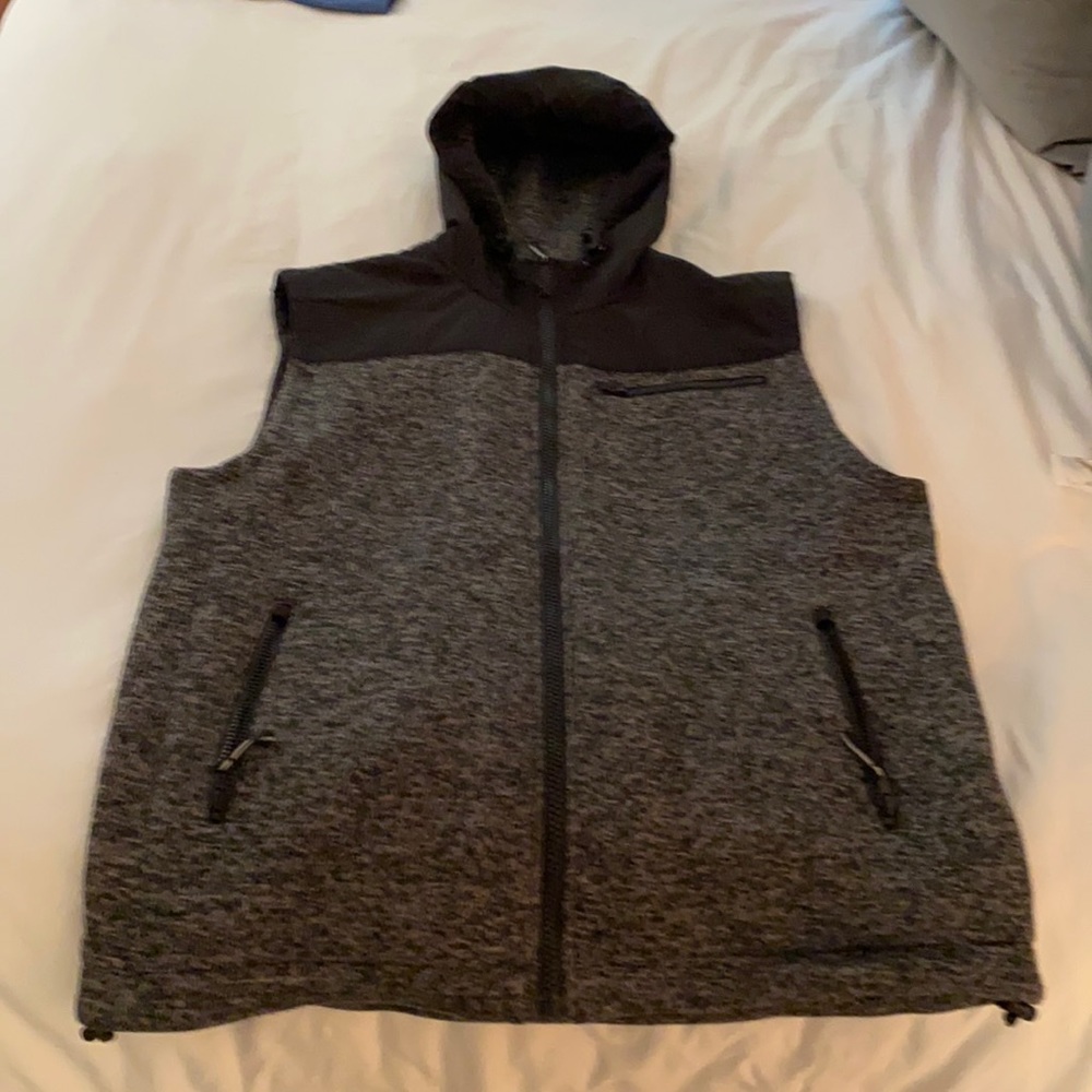 Flag and Anthem Vest with Hoodie